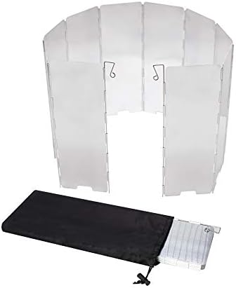 Batdiyow 10 плочи со ултралејт виткање на отворено шпорет на шофершајбната алуминиум за кампување на шофершајбната лесна со лесна торба