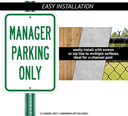 Без паркинг во секое време знак, мал | 18 x 24 знак за паркирање на алуминиумски тешки мерачи на алуминиум | Заштитете го вашиот бизнис и општина