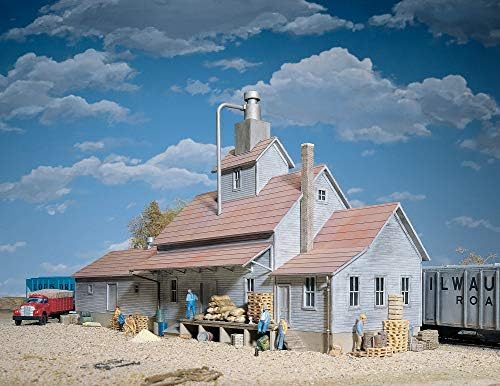 Комплет за серии на камен -темелник на Walthers Ho Scale Sunrise Feed Mill