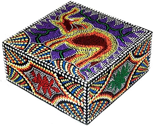 Оверсток рачно изработен „слон“ абориџина точка уметничка кутија