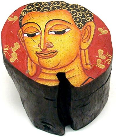 Кинески подароци / Кинеска народна уметност: Кинеска дрвена кутија за накит - Буда