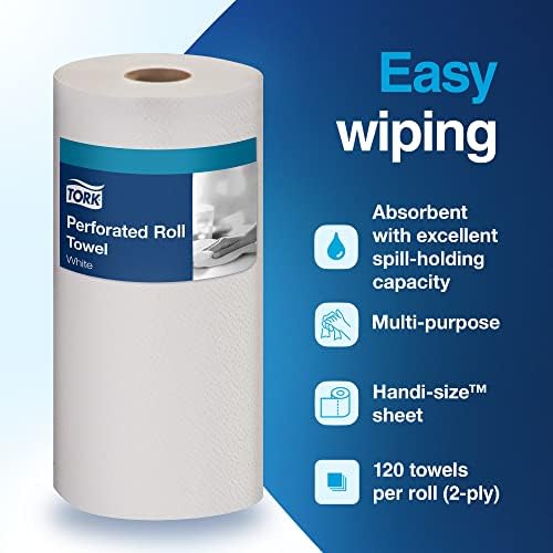 Tork со голема капацитет тоалетна хартија ролна бела T26, напредна, 2-pl, 36 x 1000 листови, 110292a & perforated хартиена крпа