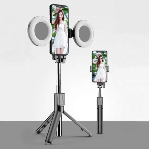 Штанд со Boxwave и монтирање компатибилен со LG Ray - Finllight SelfiePod, Selfie Stick Extendable Arm со прстенеста светлина