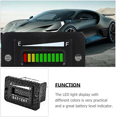 Besportble тестерска батерија Преносна батерија 1PC Дигитален дисплеј Индикатор за напојување на батеријата Волтметар батерија