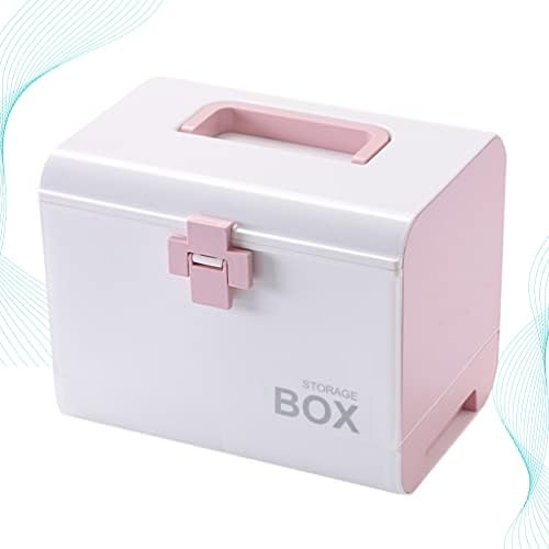 Fomiyes прва помош кутии Медицина за заклучување кутија прва помош кутија за деца Организатор за шише медицина, кабинет за градите