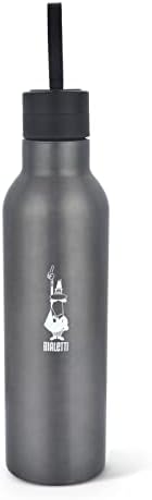 Биалети-Шише Со Вода од Нерѓосувачки челик 17оз: Двослоен Вакуум Изолиран, Го Одржува Пијалокот Ладен 24 Часа И Топол 12 Часа, Темно Сив