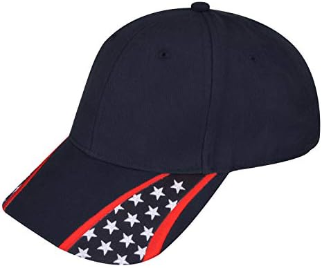 Американско знаме за бејзбол капа на Тирринија Обединети Ние стоиме унисекс памук структуриран со затворање на токарот на прстенот
