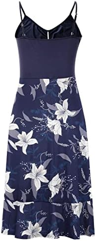 Fragarn женски родери за лето, модни женски печатени миди со должина на здолниште со едно парче фустан