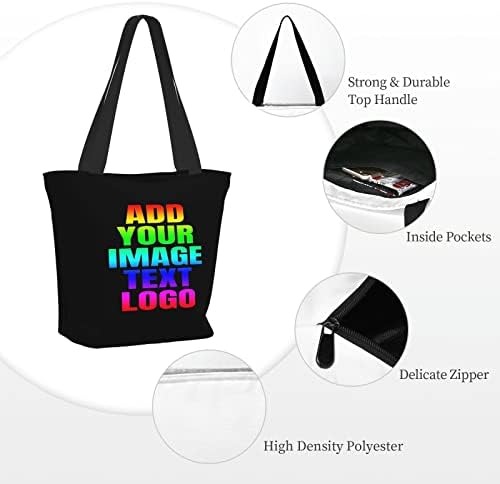 Прилагодени торбички торби со лого текст Персонализирана торби за купување торби за подароци за жени наставници за роденденски подароци за свадби
