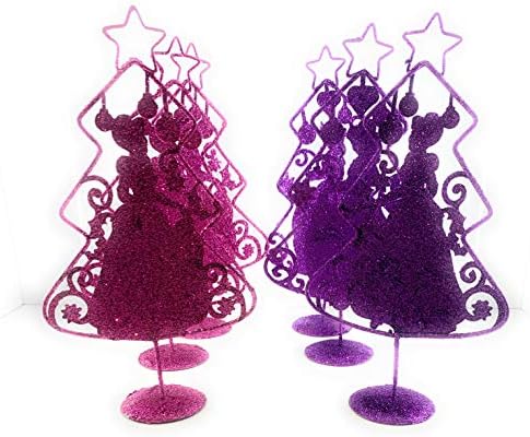 Термички колекции Дизни Принцеза Метал Сјајот Елка 10 6 Пакет-3 Розова &засилувач; 3 Виолетова
