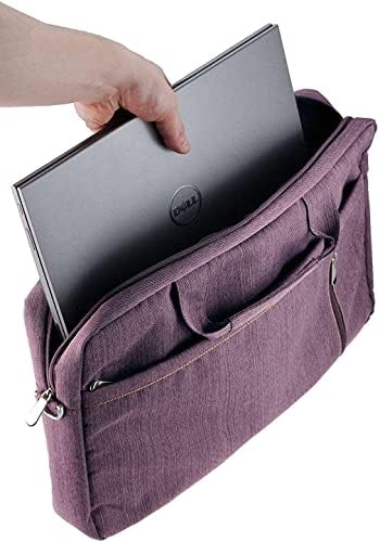 Патувачка торба за отпорна на вода на Navitech Purple Sleek - Компатибилна со Dell Latitude 7530 15.6 Лаптоп
