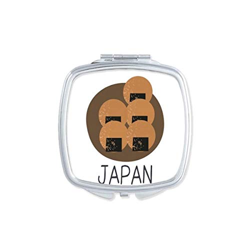 Традиционална Јапонска локална закуска Огледало Пренослив Компактен Џеб Шминка Двострано Стакло