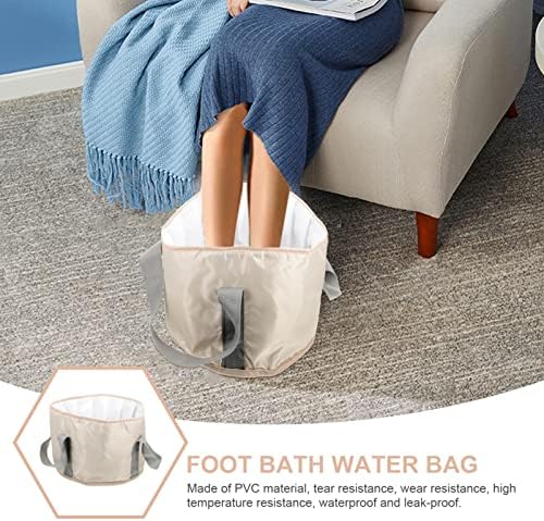 Besportble склопувачки корпа за миење 2 парчиња преклопување на нозете натопување на бањата преносна стапало за бања со вода