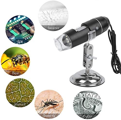 Дигитален Микроскоп, USB Микроскоп T03800X Заштита На Животната Средина Индукција На Мат Шема Затемнување Со Мала Заграда, Владетел За