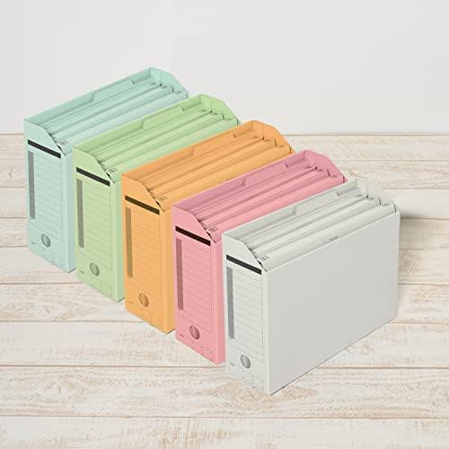 Плус 88-409 FL-051BF-MIX File Box, Box File, A4, хоризонтална, 10 книги, 5 бои x 2, разновидни 5 бои