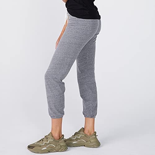 Monrowенски женски Supersoft руно со високи џемпери, супер мек материјал, лежерен директен нозе и врзани глуждови