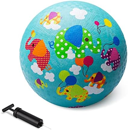 Zoojoy Цртани филмови игралишта топки мали деца, 5 „и 8,5“ гумени кикбол, игра на отворено/затворено топка за деца, за момчиња