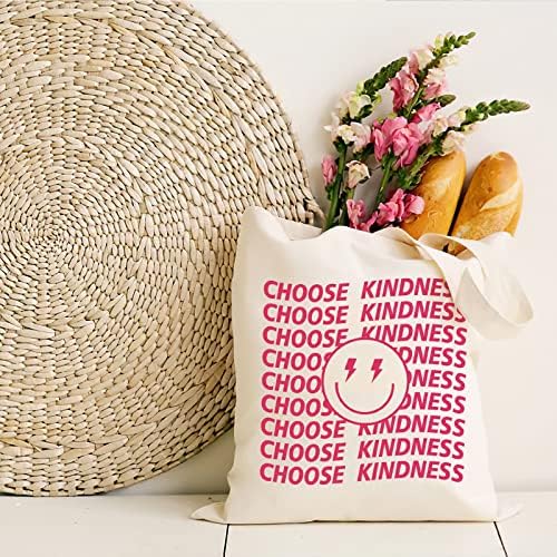 Andeiltech Canvas tote торба за жени естетски слатки мачки за купување намирници за еднократна употреба на училишни кеси со внатрешен