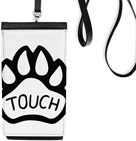 Кучиња шепа Цитат DIY дизајн Телефонски паричник чанта виси мобилна торбичка црн џеб