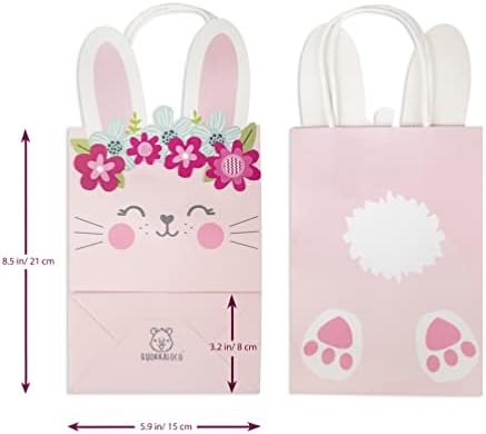 Quokkaloco Bunny Rabbit Party Parts Повојат торби за подароци-Специјални украси-луксузни за бебиња и деца--Поради подароци за подароци