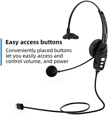 Conambo бучава Откажување Bluetooth слушалки V5.0, 16hrs HD Talktime безжични слушалки, слушалки за Bluetooth со USB Dongle за мобилни телефони
