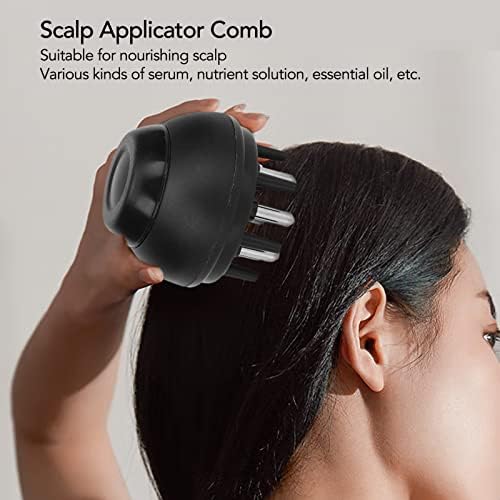 Applicator Applicator Comb Salpp Applictator чешел за третман на скалп за коса, апликација за скалп апликатор течна тркалачка топка