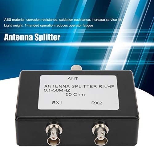 Сплитер на антена FDIT, индустриски материјали 1‑50 MHz Splitter Coaxial Cable Splitter ABS антена Сплитер за индустрија
