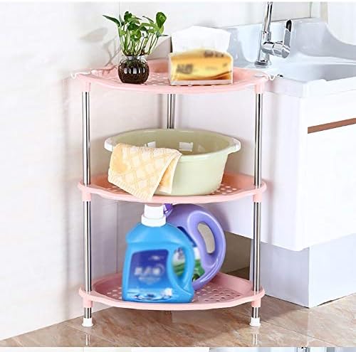 KMMK решетката за складирање погоден за кујна домашна канцеларија дневна соба ， полица бања подот триаголник бања за миење садови пластични