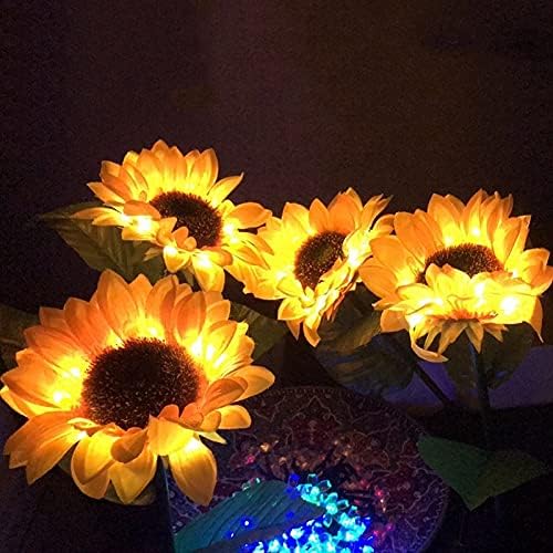 N/A LED сончогледна ламба на отворено водоотпорна градина сончогледна тревник на тревници соларни светла за градинарска декорација