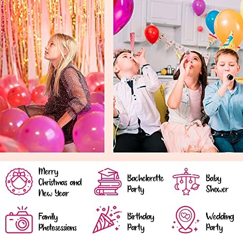 25 парчиња Топло Розова Латекс Балони За Декорација Роденден Партија Материјали Принцеза Хелиум Балони За Свадба Невестински Бебе Туш