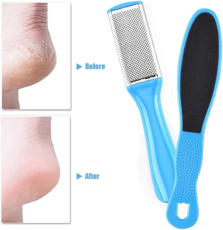 Houcy Professional Pedicure Tools Компчиња од не'рѓосувачки тврда тврда кожа Калус отстранувач на стругалка за педикир за стапала