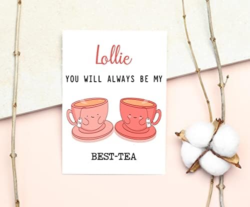 Лоли Вие секогаш ќе бидете мојата најдобра чаша - Смешна картичка за пено - Најдобра картичка за чај - картичка за Денот на мајката -