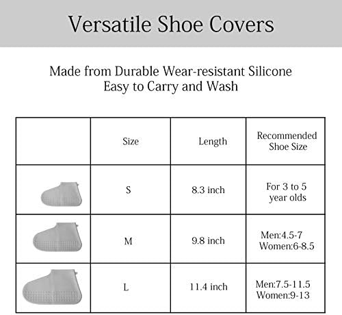 Повторно употребливи силиконски водоотпорни чевли ги покрива заштитниците што не се склопуваат од гумени чевли, преклопени надмоќни дождовни