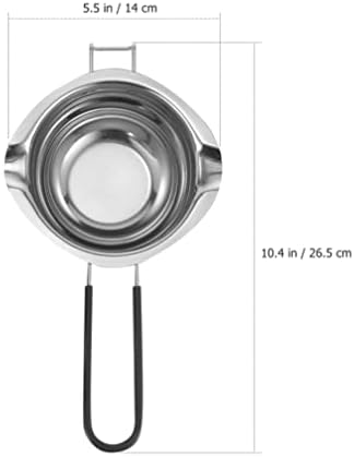Комплет Садови За Готвење СО Двоен Котел Тенџере За Топење На Чоколадо: 2 парчиња Рачка За Тенџере Од Нерѓосувачки Челик За