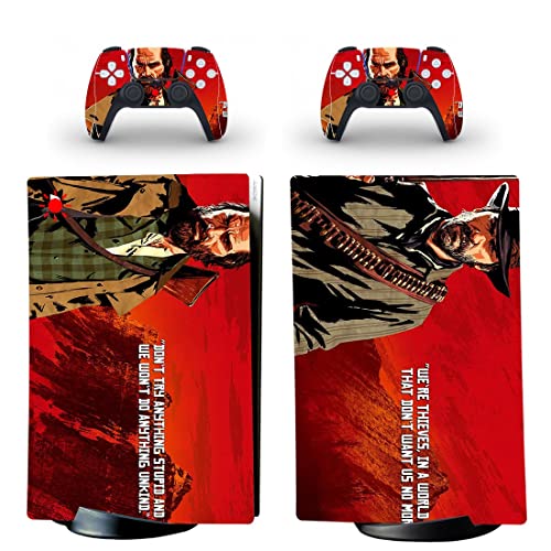 Игра GRed Deadf И Откуп PS4 ИЛИ PS5 Кожата Налепница За PlayStation 4 или 5 Конзола и 2 Контролори Налепница Винил V9337
