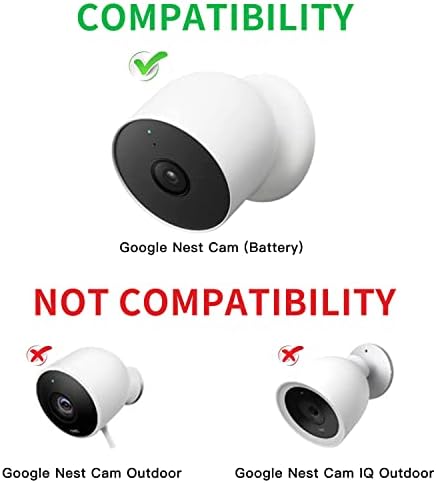 Кабел за напојување 2Pack Компатибилен со Google Nest Cam, 30FT/9.1M водоотпорен отворен кабел континуирано пополнувајќи ја вашата