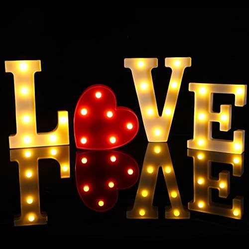 Батерија Управувана Љубовен Знак Маркиза Љубов Осветли Писма 8.7 За Ѕид Декор Голема Љубов ПРЕДВОДЕНА Знак Љубов Спална Соба Декор