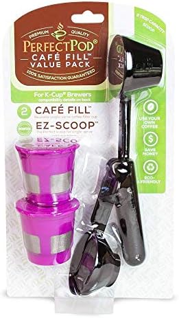 Совршен пакет на подот | Cafe Poll Pack Pack со EZ-SCOOP и 4-пакувања филтри за хартија за еднократна употреба EZ-Cup со капак