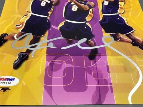 Коби Брајант потпиша Лос Анџелес Лејкерс 8x10 Фото автограмирана PSA/DNA COA 1A - Автограмирани НБА фотографии