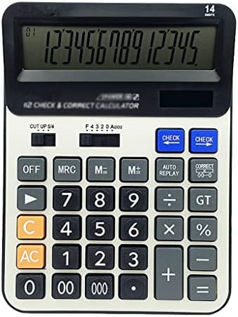 XWWDP 14 цифрен аритметички калкулатор Механички копчиња Голем калкулатор за приказ Научен со голема алатка за пресметување