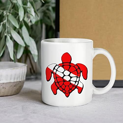 Море Желка Нурне Знаме Печатење Кригла Кафе Тамблер Керамички Чај Чаша Смешни Подарок Со Логото Дизајн За Канцеларија Дома Жени Мажи -