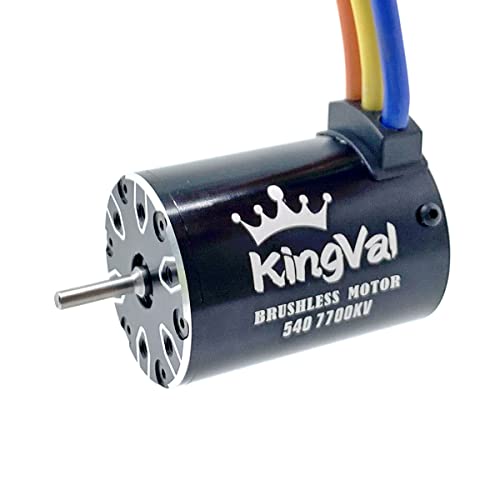 Замена на Kingval 540 7700KV без сензор без четка моторна вратило 3.175mm компатибилна со 1/10 RC автомобил
