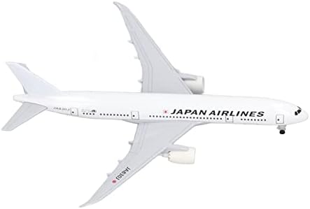 Играчка за модел на авион, легура на легура симулиран диекаст модел на модел на патнички авион со база за канцеларија
