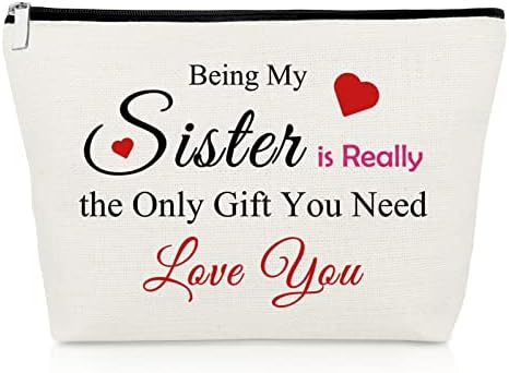 Смешни Сестра Роденден Подарок Благодарност Подароци За Сестра Шминка Торба Сестра Подароци Од Сестра Дипломирањето Подарок