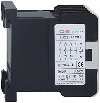 HWGO CJX2-K Mini AC контактор DIN Rail 3P 3Main 1NO/3MAIN 1NC COIL напон 220V 50/60Hz 6A 9A 12A
