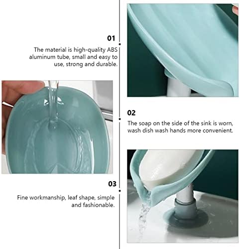 Кабилок за фен 1 парчиња удрен сапун што не се удира, а не складирање во форма на чинија, дренажен лист бања дома со држач пластична декоративна дренажа која стоеше л