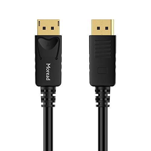 Moread DisplayPort To DisplayPort Cable, 6 стапки, 5 пакувања, позлатен кабел за приказ на портата DP Cable компатибилен со компјутер,