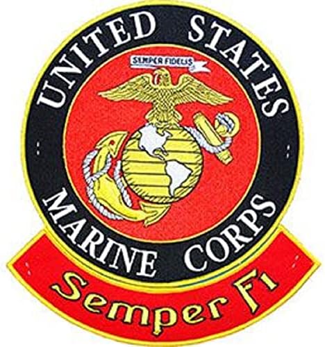 Воена Лепенка на Соединетите држави, Лого На Маринскиот Корпус НА САД-Извезено Шиење/Пегла На Патриотска Лепенка-3 Тркалезна