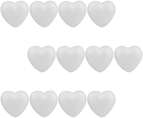 Јардве свадба декор свадба декор бел декор 12 парчиња срце срце во форма на пена топчиња занаетчиски топчиња од пена предлог пена срце срце