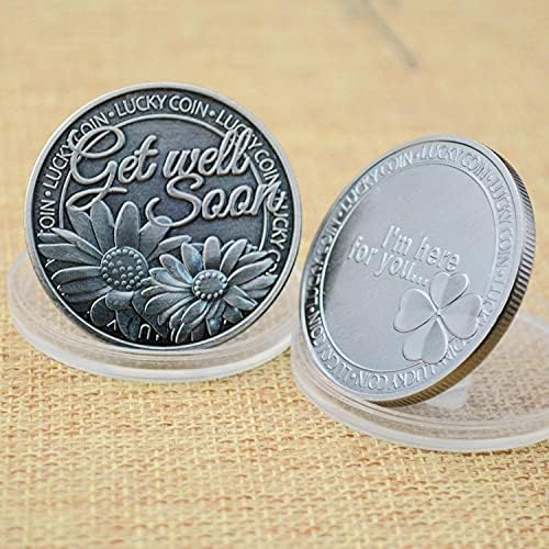Омилена Монета Комеморативна Монета Сребрена Позлатена Медал За Среќа За Обновување Предизвик Монета Среќа Монета Колекционерска Монета